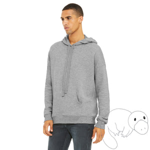 new-product-soft-sweatshirt-cozy-warm-light-grey-softest-hoodie-face-mask-Plats-Hoodie-facemask-all-in-one-convertible-plats-hoodie-platinum-platypus-guy-millennial-boy-man-beautiful-eyes-blue-green-young-cute