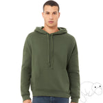 Load image into Gallery viewer, new-product-soft-sweatshirt-cozy-warm-dark-green-hunter-green-evergreen-forest-hoodie-face-mask-Plats-Hoodie-facemask-all-in-one-convertible-plats-hoodie-platinum-platypus-guy-millennial-boy-man-beautiful-eyes-blue-green-young-cute
