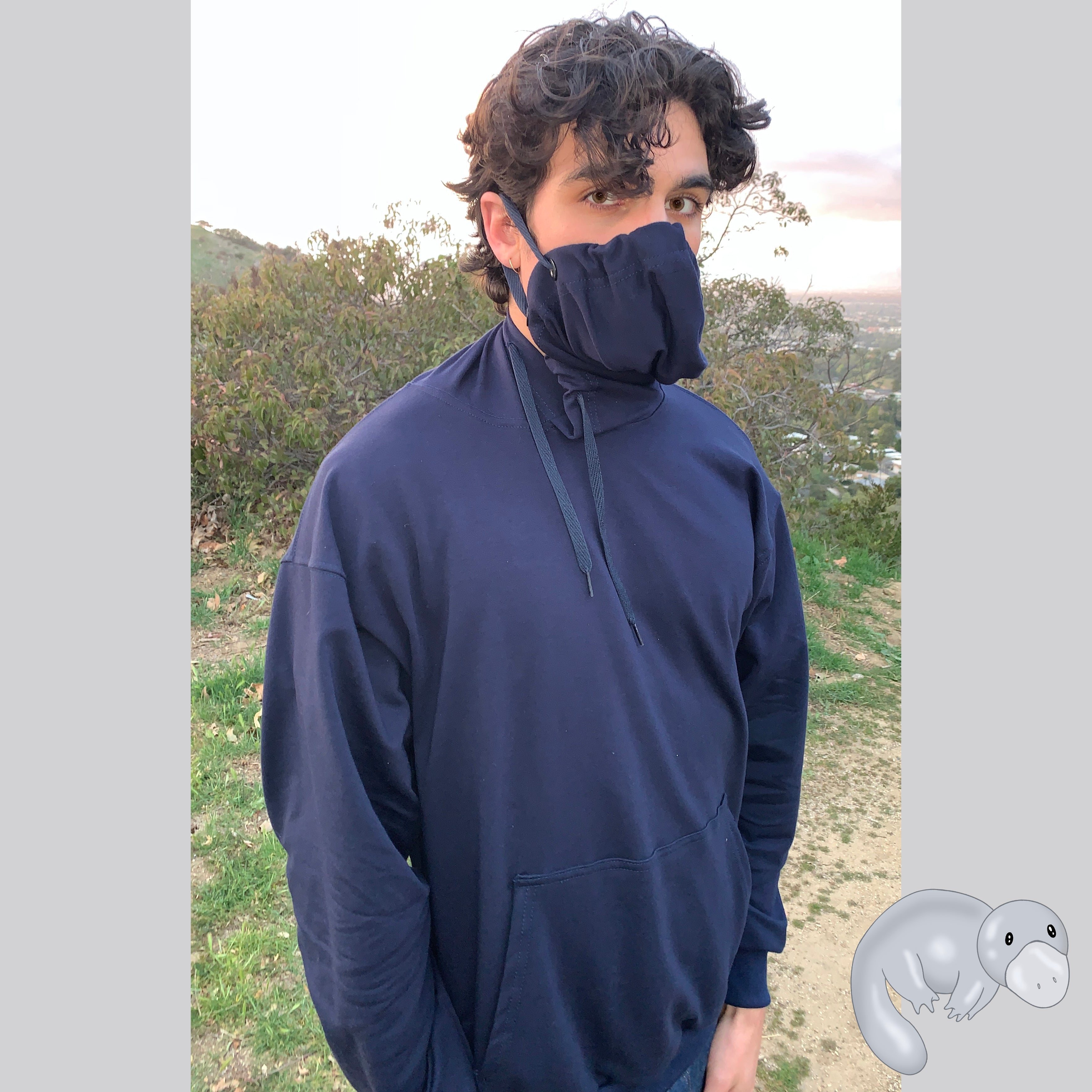 Lightweight Plats Hoodie™ | Pullover sweatshirt with face mask