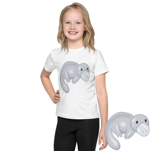 girl-adorable-white-tshirt-logo-platinum-platypus